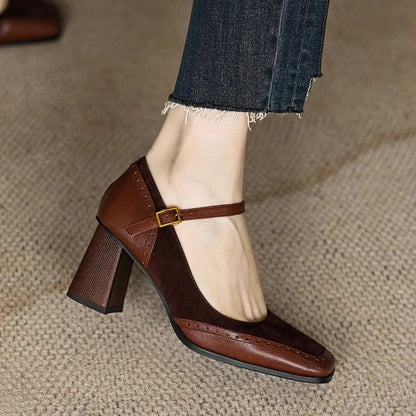 Classic everyday block heels for women | Terra -2