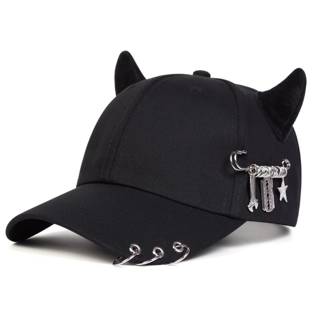 Animated Abyss Fang | Gothic statement cap