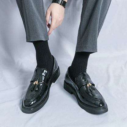 Classic genuine leather loafers for men | Lorenzo -16