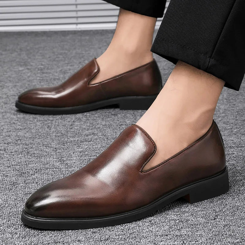 Classic genuine leather loafers for men | Noctis -10
