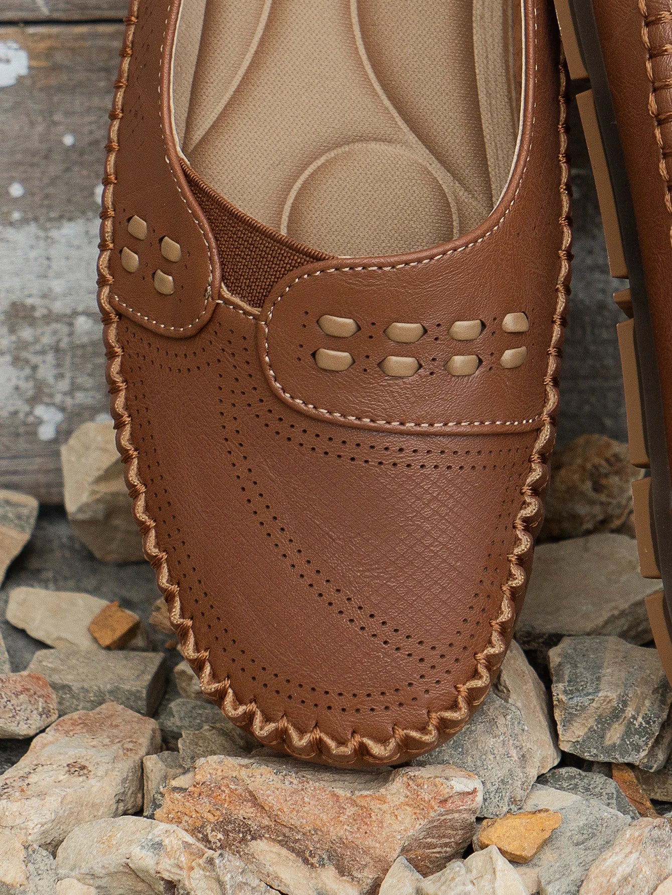 Elegant featherlight cushioned slip-on loafers for women | Elodie -11
