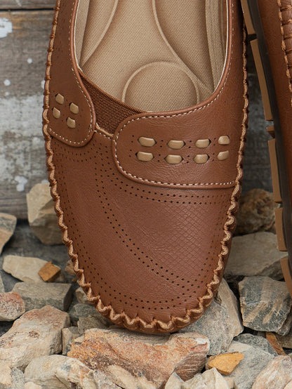 Elegant featherlight cushioned slip-on loafers for women | Elodie -11