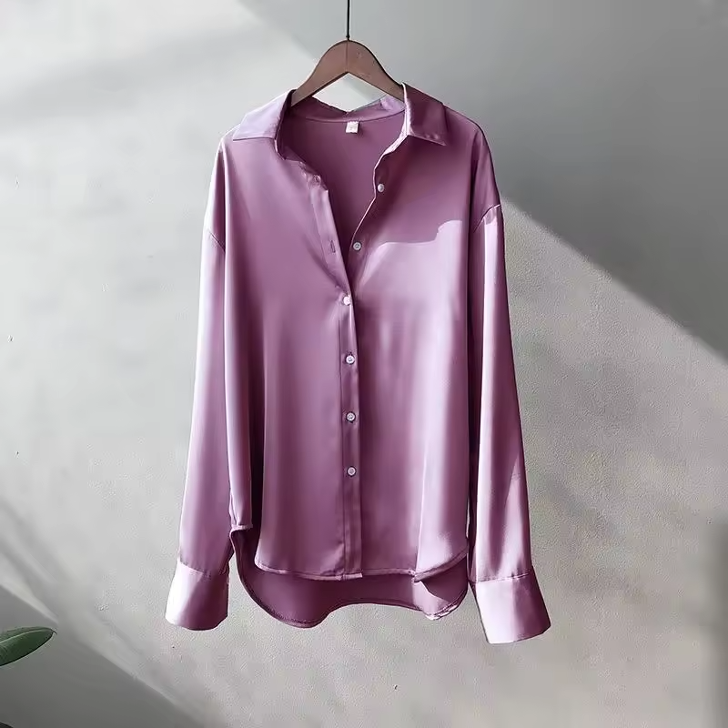 Elegant silk everyday blouse for women -5
