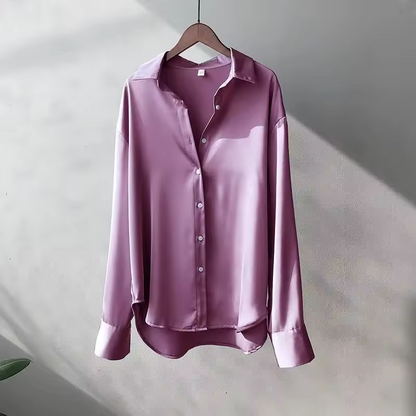 Elegant silk everyday blouse for women -5