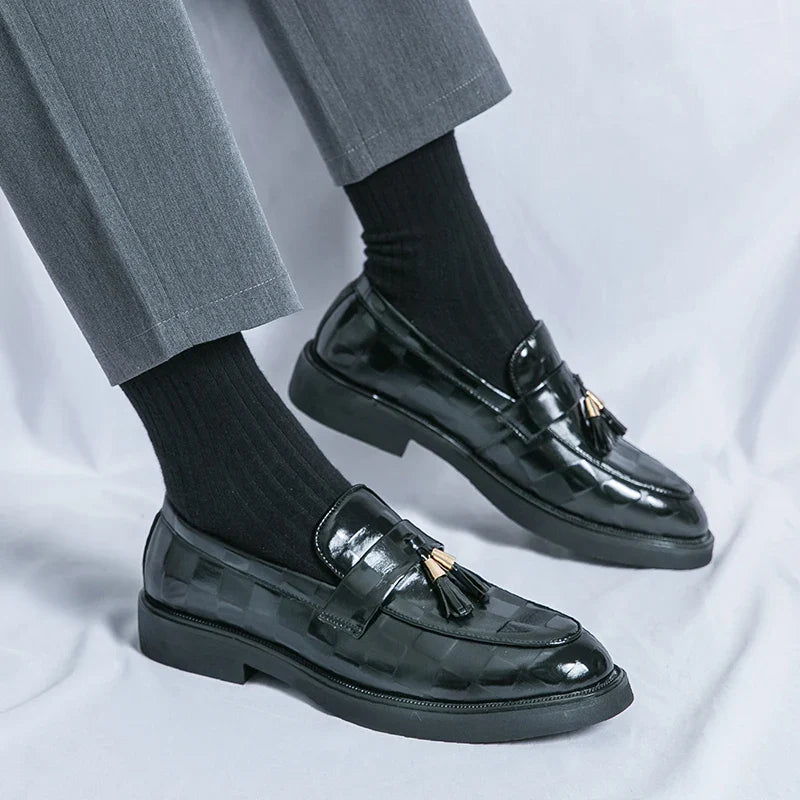 Classic genuine leather loafers for men | Lorenzo -18