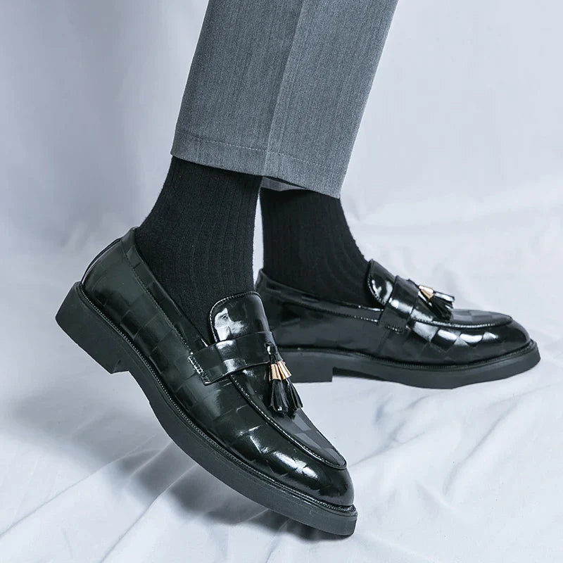 Classic genuine leather loafers for men | Lorenzo -15