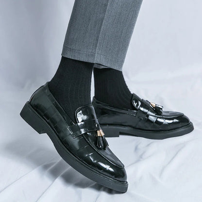 Classic genuine leather loafers for men | Lorenzo -15