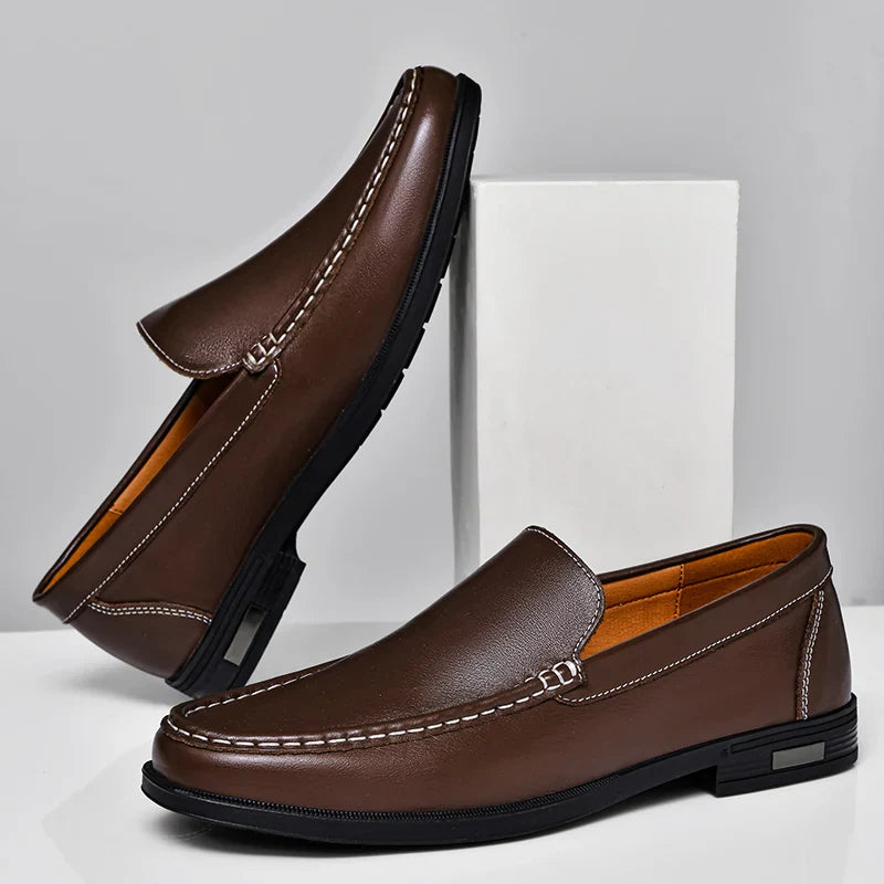 Classic genuine leather loafers for men | Verona -13