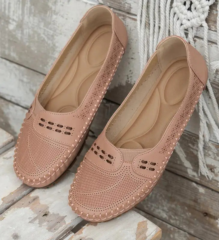Elegant featherlight cushioned slip-on loafers for women | Elodie -24