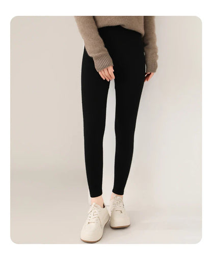 Relaxed comfortable knit casual leggings for women -15