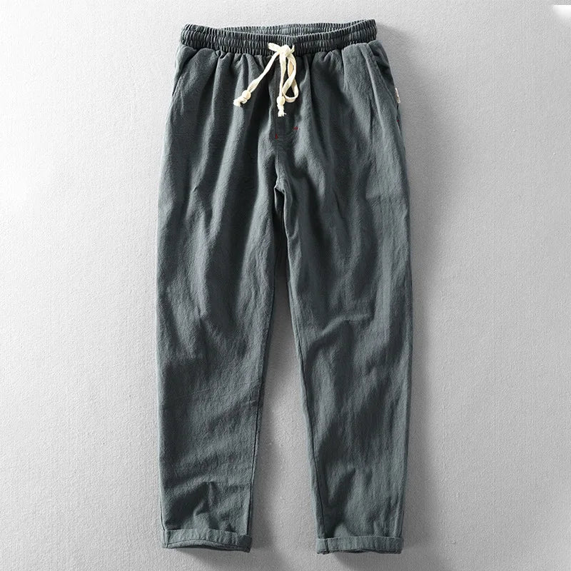 Straight-leg drawstring trousers for men | Daichi -3
