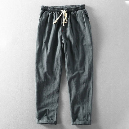 Straight-leg drawstring trousers for men | Daichi -3