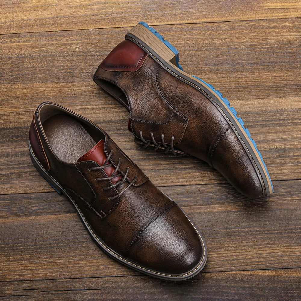 Retro-inspired smart casual business shoes for men | Mael -5
