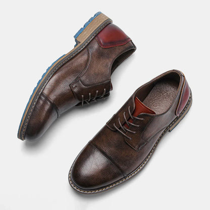 Retro-inspired smart casual business shoes for men | Mael -3