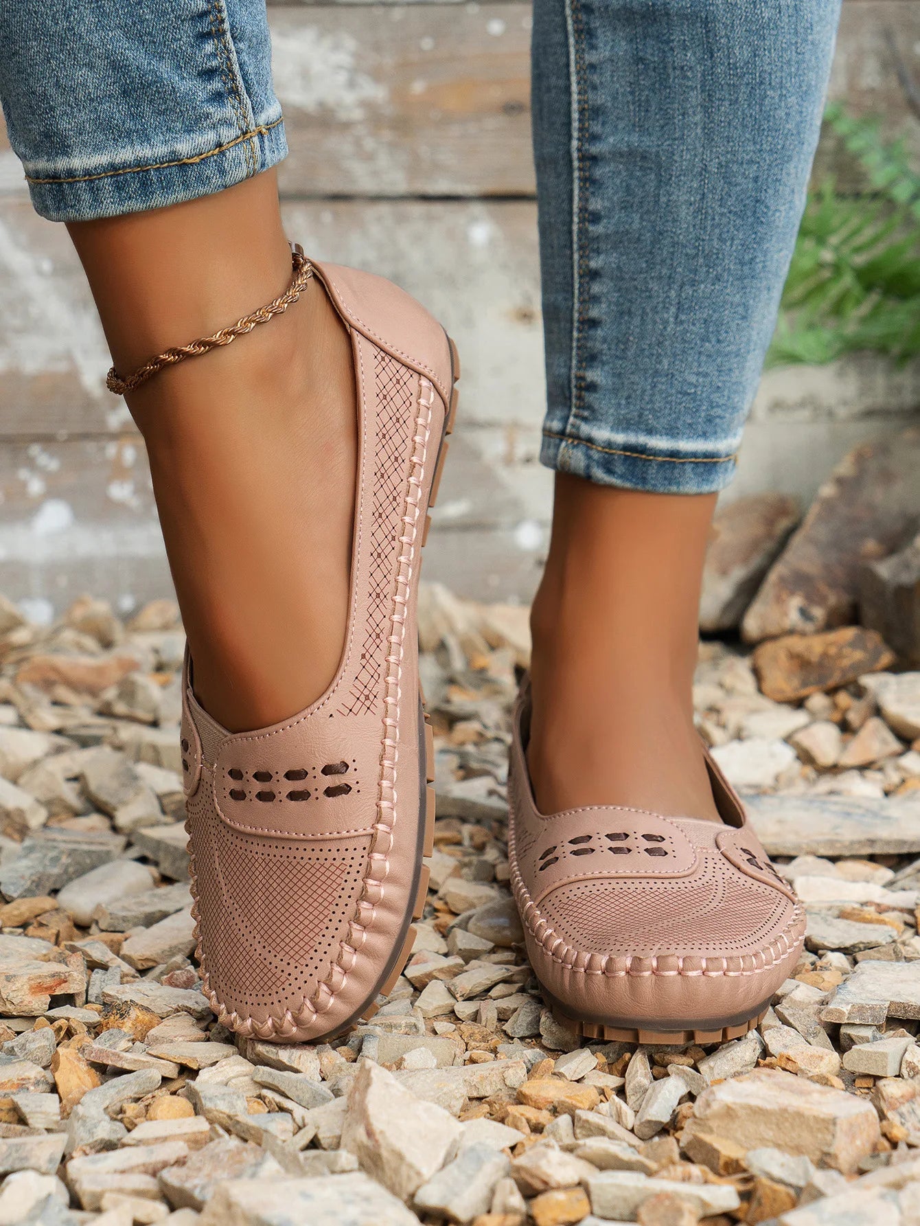Elegant featherlight cushioned slip-on loafers for women | Elodie -20