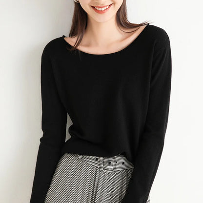 Soft relaxed mist knit top for women | Elara -6
