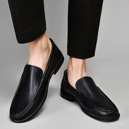 Classic genuine leather loafers for men | Verona -6
