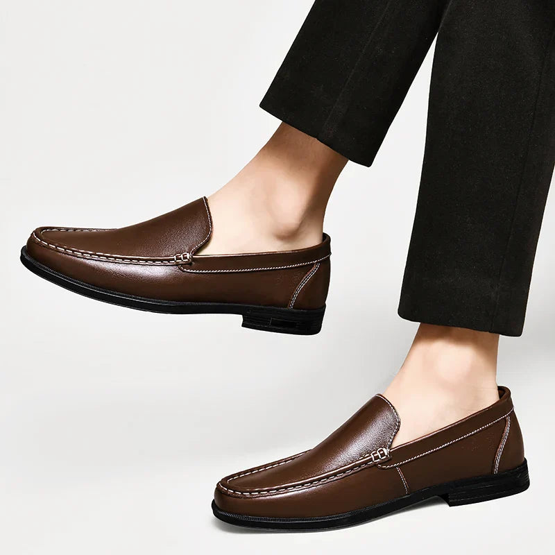 Classic genuine leather loafers for men | Verona -15