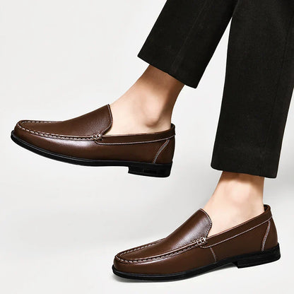 Classic genuine leather loafers for men | Verona -15
