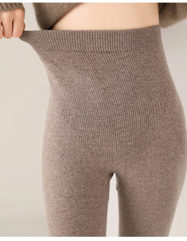 Relaxed comfortable knit casual leggings for women -11