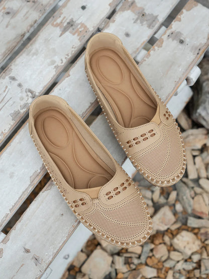 Elegant featherlight cushioned slip-on loafers for women | Elodie -18