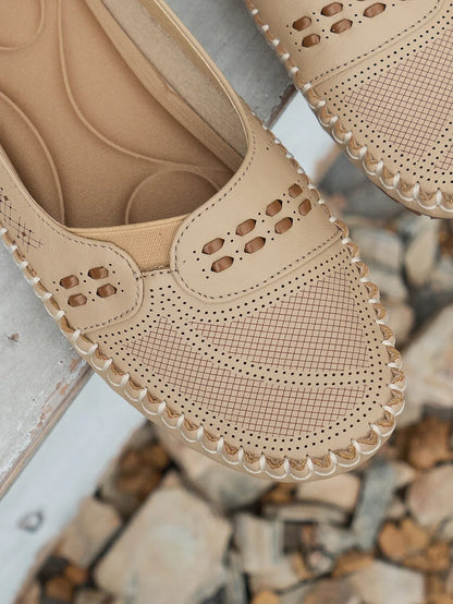 Elegant featherlight cushioned slip-on loafers for women | Elodie -17