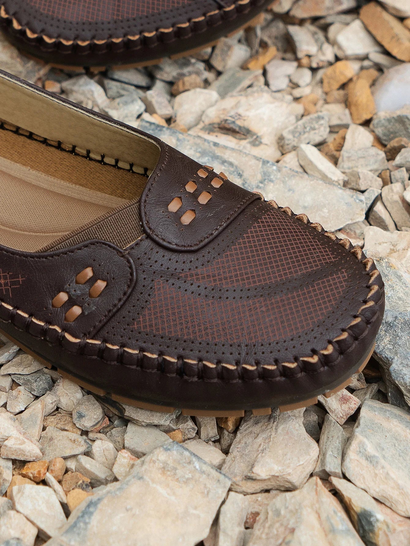 Elegant featherlight cushioned slip-on loafers for women | Elodie -6