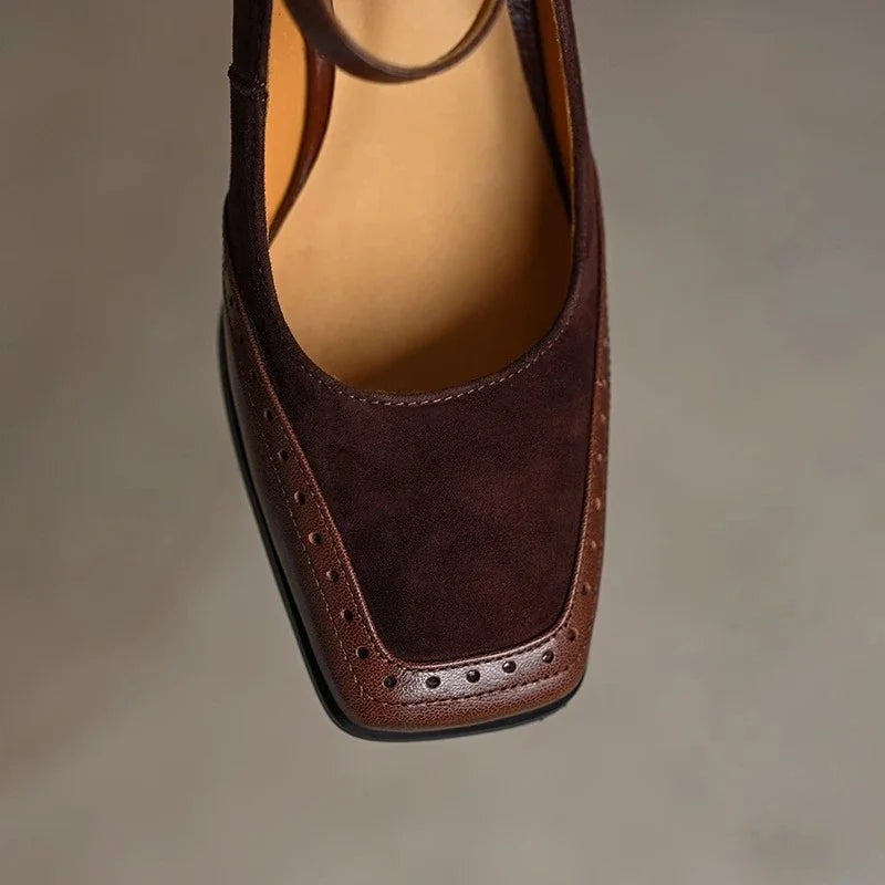 Classic everyday block heels for women | Terra -5