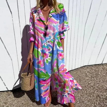 Fluid Effortless everyday maxi dress for women | Isalie
