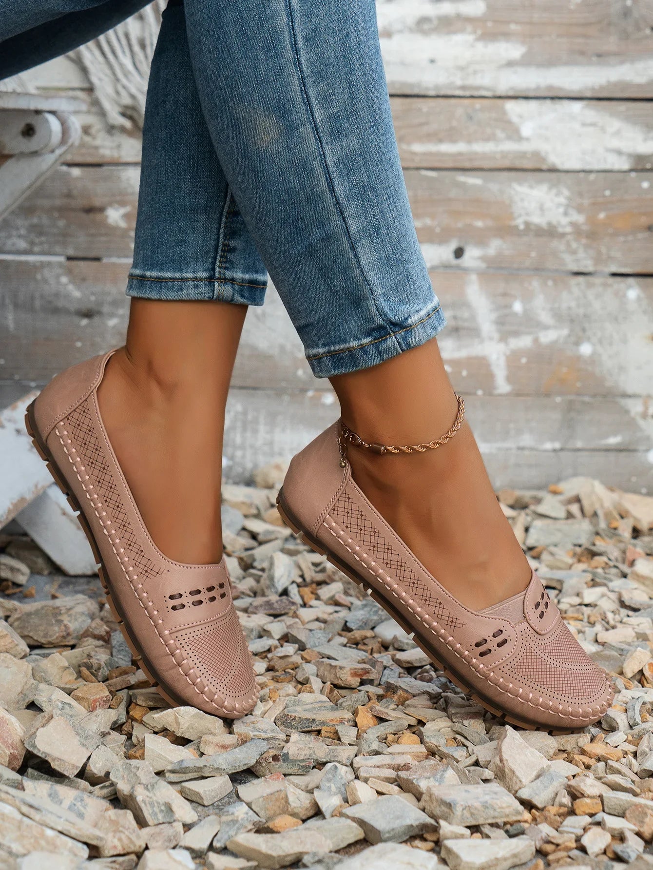 Elegant featherlight cushioned slip-on loafers for women | Elodie -21