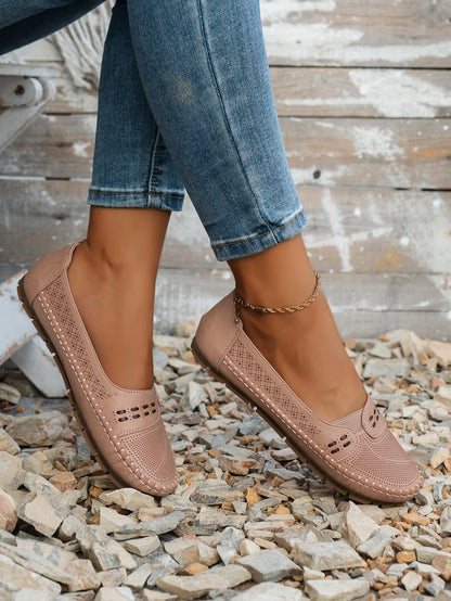 Elegant featherlight cushioned slip-on loafers for women | Elodie -21