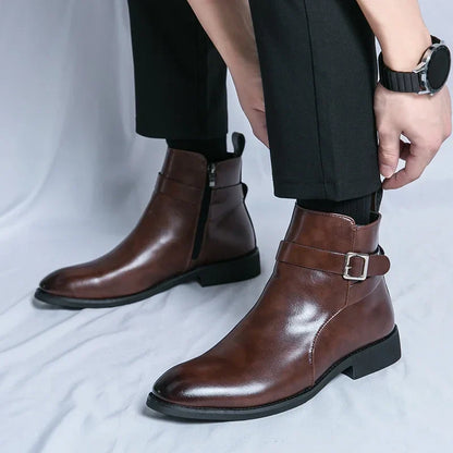 Classic genuine leather chelsea boots for men | Sergio -9