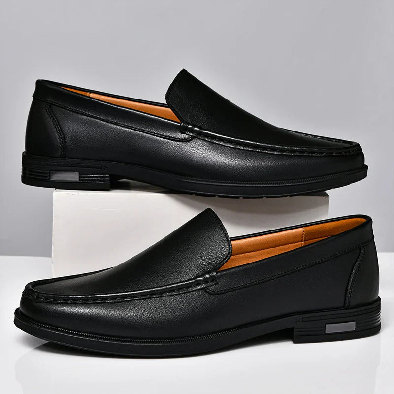 Classic genuine leather loafers for men | Verona -2