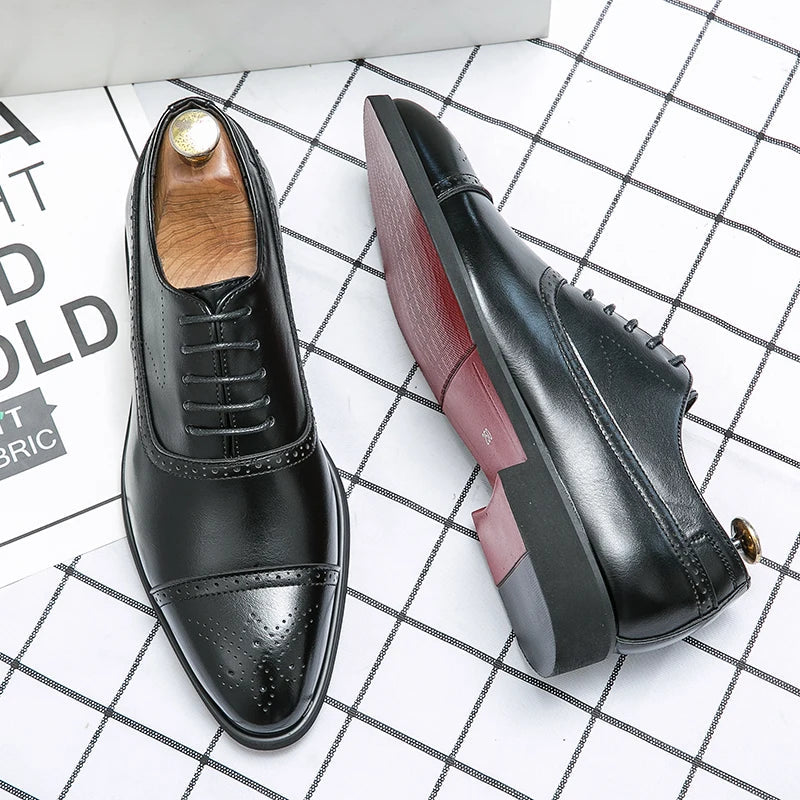Classic cap-toe brogue oxford shoes for men | Royal -2