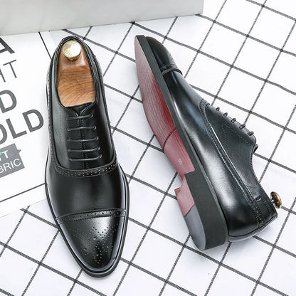 Classic cap-toe brogue oxford shoes for men | Royal -2
