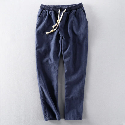 Straight-leg drawstring trousers for men | Daichi -1