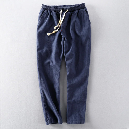 Straight-leg drawstring trousers for men | Daichi -1