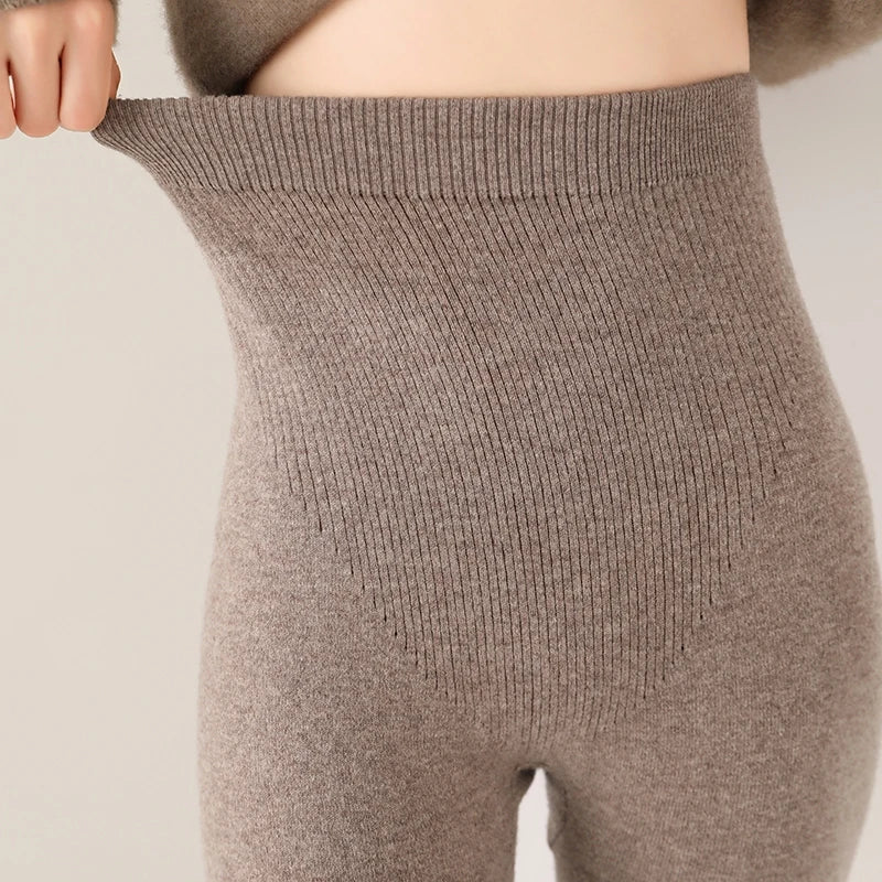 Relaxed comfortable knit casual leggings for women -6