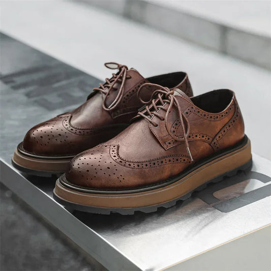 Classic heritage leather brogue shoes for men | West -1
