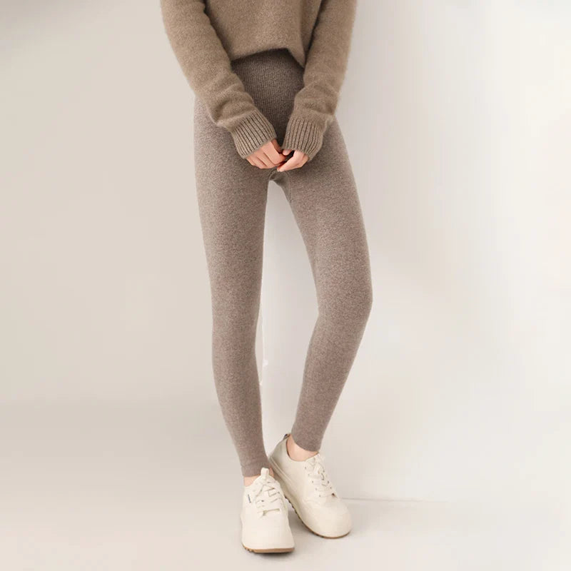 Relaxed comfortable knit casual leggings for women -8