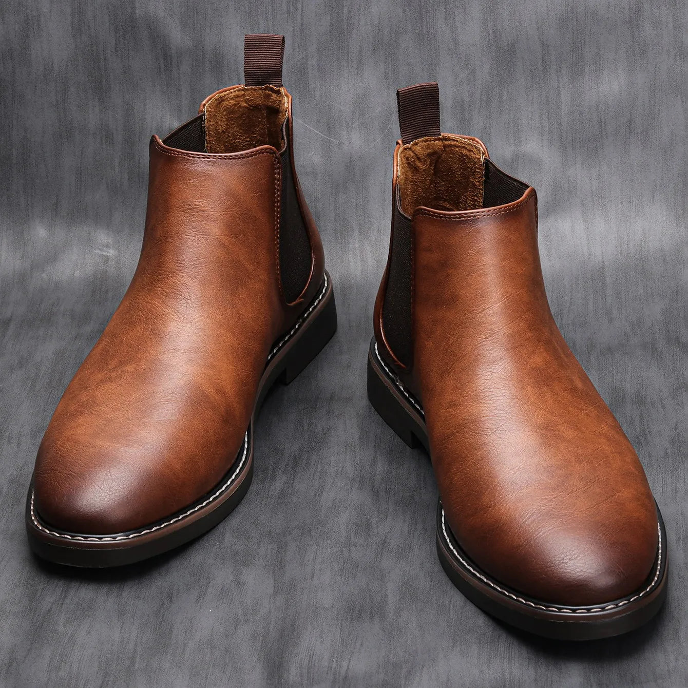 Classic timeless leather chelsea boots for men | Emerson -4