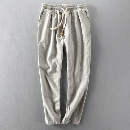 Straight-leg drawstring trousers for men | Daichi -6