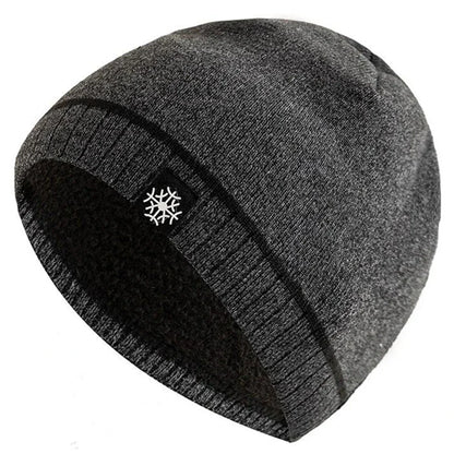 Warm knitted winter beanie for men -1