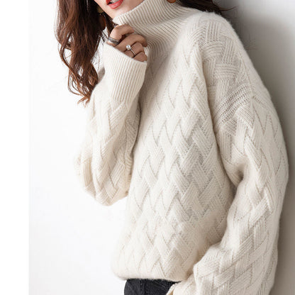 Cosy classic cashmere turtleneck sweater for women | Joslyn -5