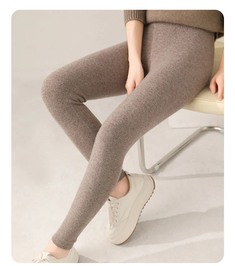 Relaxed comfortable knit casual leggings for women -12