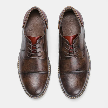 Retro-inspired smart casual business shoes for men | Mael -4
