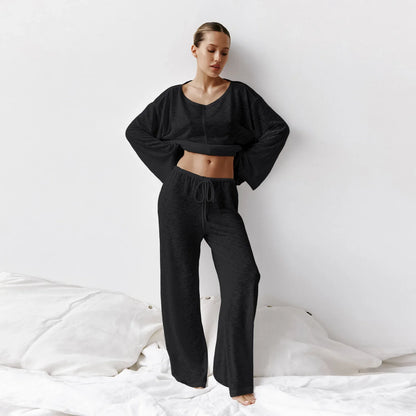 Relaxed breezy matching loungewear set for women | Mara -5