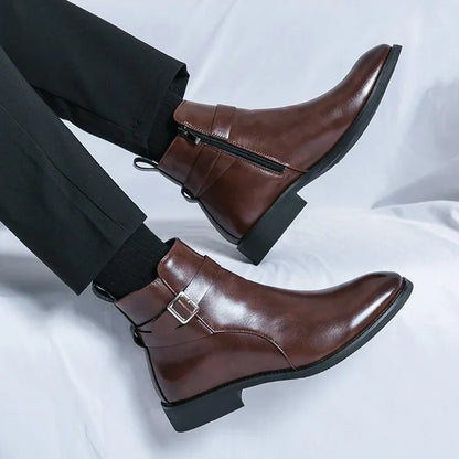 Classic genuine leather chelsea boots for men | Sergio -8