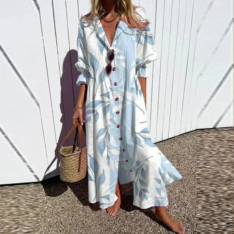 Fluid Effortless everyday maxi dress for women | Isalie