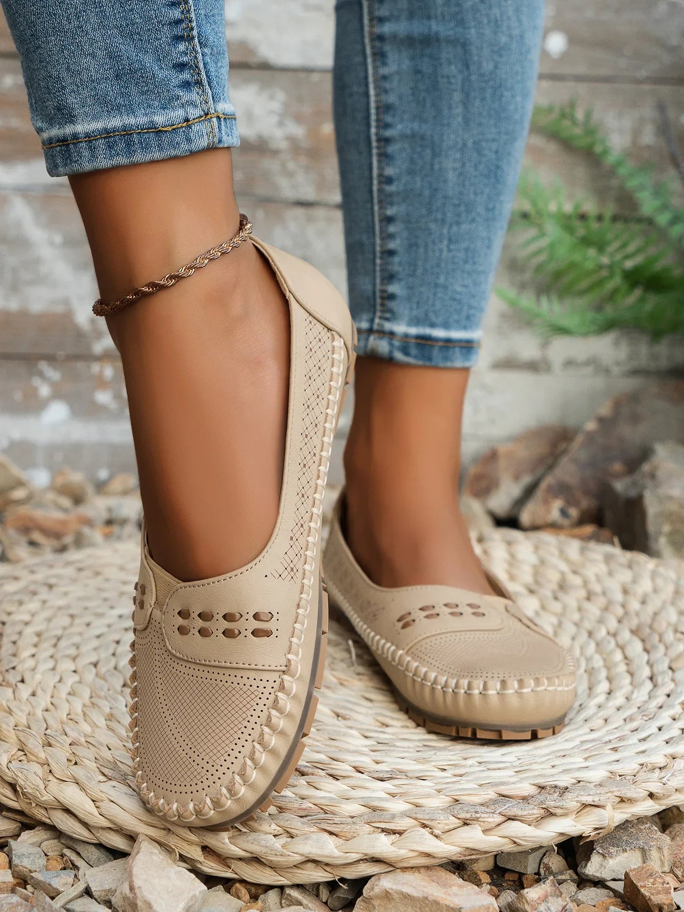 Elegant featherlight cushioned slip-on loafers for women | Elodie -14
